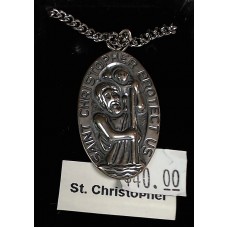 St Christopher Medal on Chain
